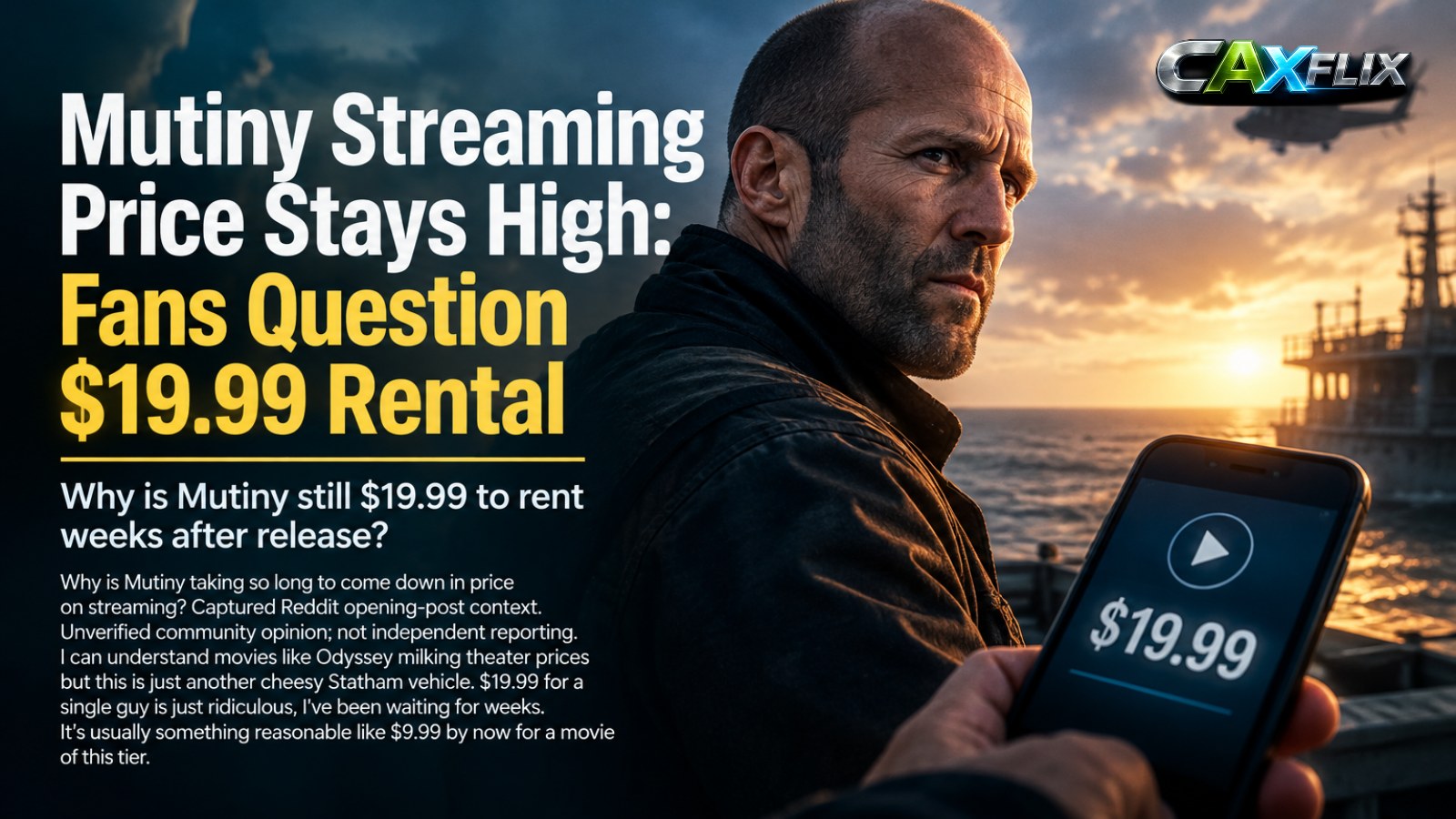 Mutiny Streaming Price Stays High: Fans Question $19.99 Rental